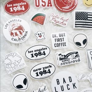 20 Brandy Melville sticker bundle NO REPEATS